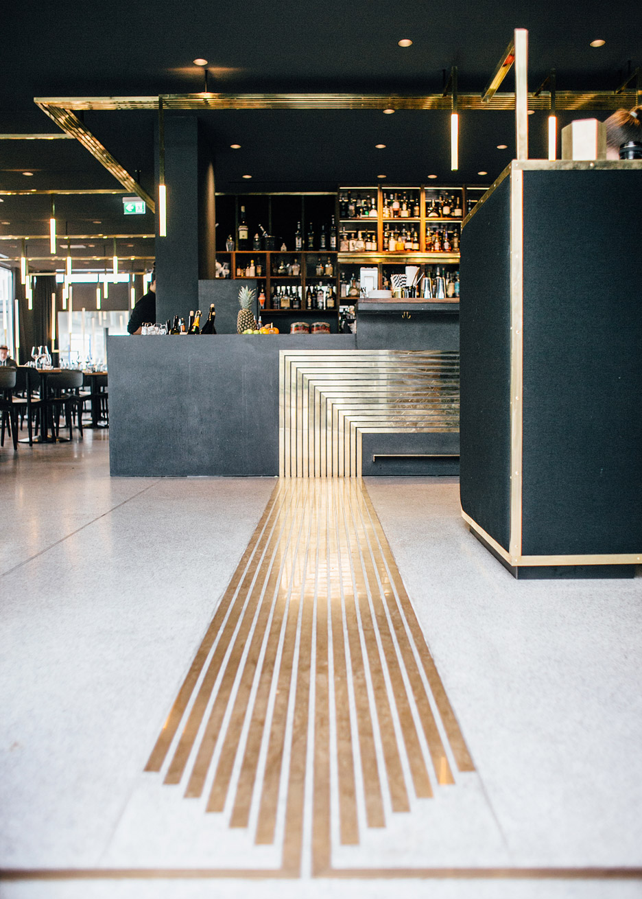 Build Inc Architects Adds Brass Veins To Munich Bar Interior