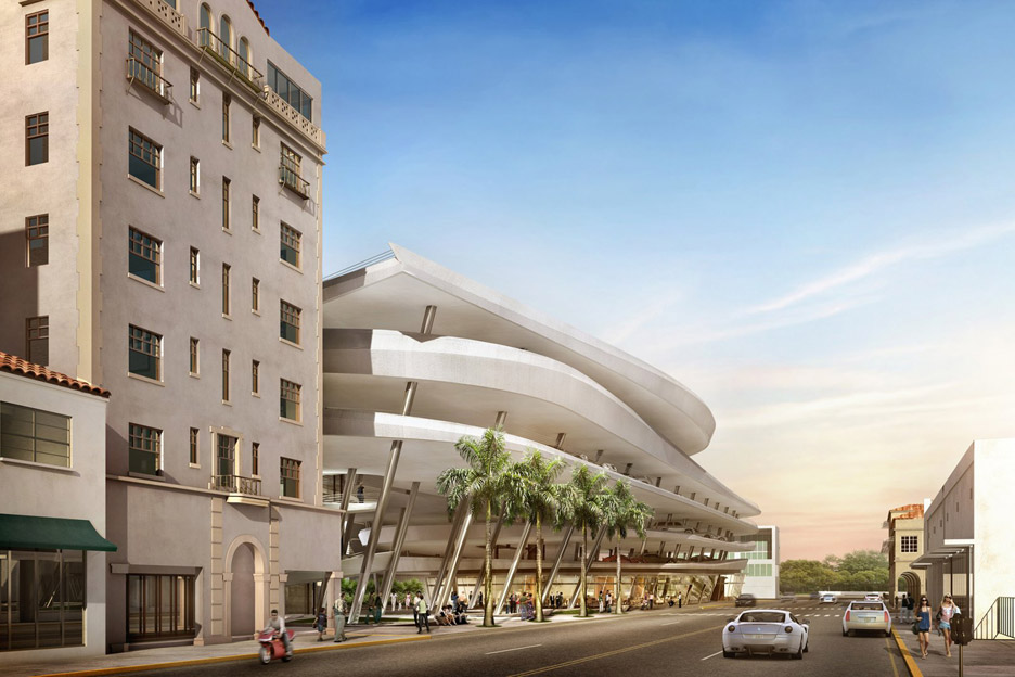 Zaha Hadid Miami parking lot rejected public architecture news USA