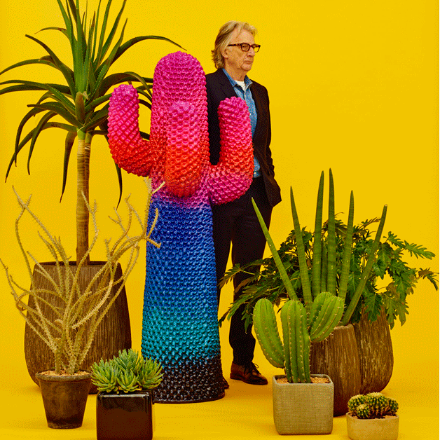 Paul Smith applies psychedelic colours to iconic cactus-shaped coat stand