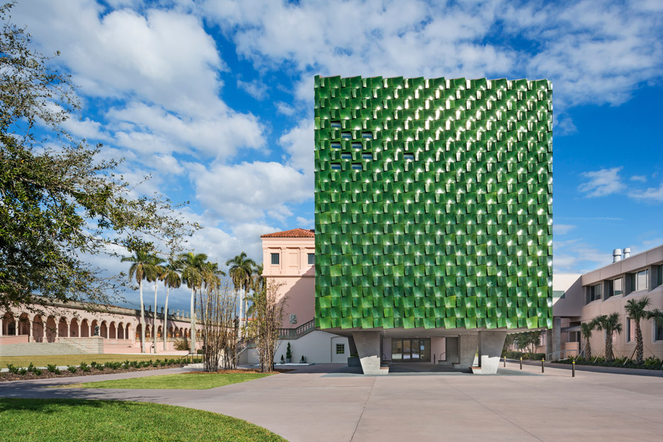 Ringling Asian Arts Centre museum architecture with terracotta tiles, Florida, USA