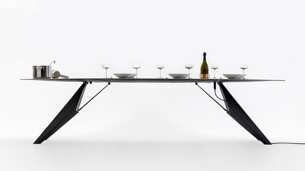 Kram/Weisshaar's SmartSlab dining table cooks and cools while you eat