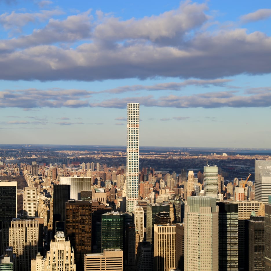 A supertall New York skyscraper features in today's Dezeen Weekly newsletter