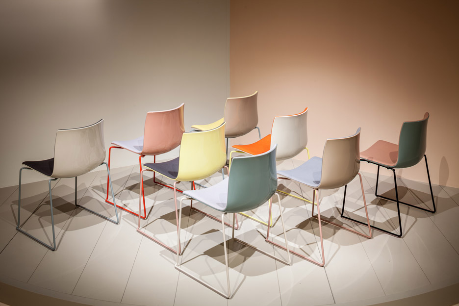 Arper furniture exhibition design for Milan Design Week 2016