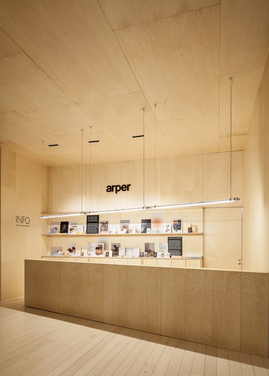 Arper furniture exhibition design for Milan Design Week 2016