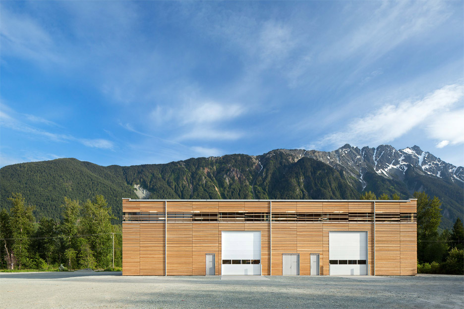 Passive House factory architecture in Pemberton, British Columbia, Canada by Hemsworth Architecture. Photograph by Ema Peter