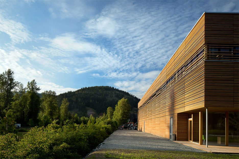 Passive House factory architecture in Pemberton, British Columbia, Canada by Hemsworth Architecture. Photograph by Ema Peter
