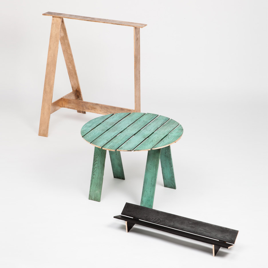 Francesco Faccin's Bronzification furniture unveiled at the Nilufar gallery at Milan Design week 2016