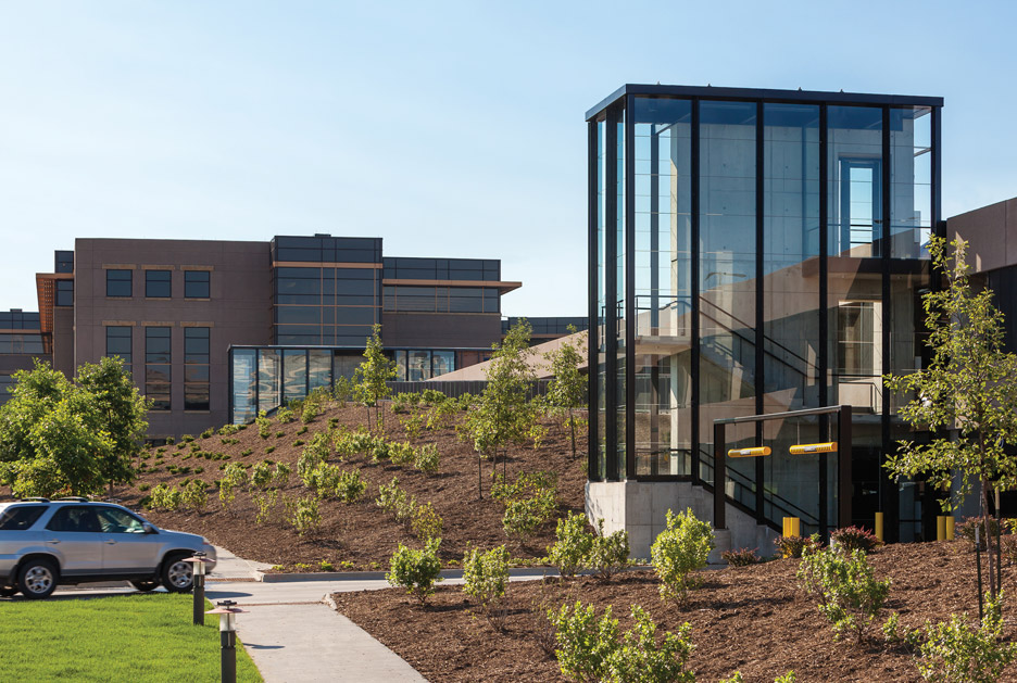 Campus Parking Facility by Substance Architecture in West Des Moines, Iowa.