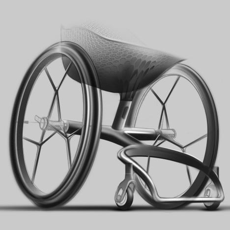 Benjamin Hubert's Layer designs "world's first" 3D-printed consumer wheelchair
