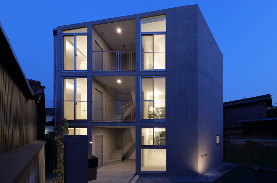 Hikone studio apartments in Japan by Alphaville architects