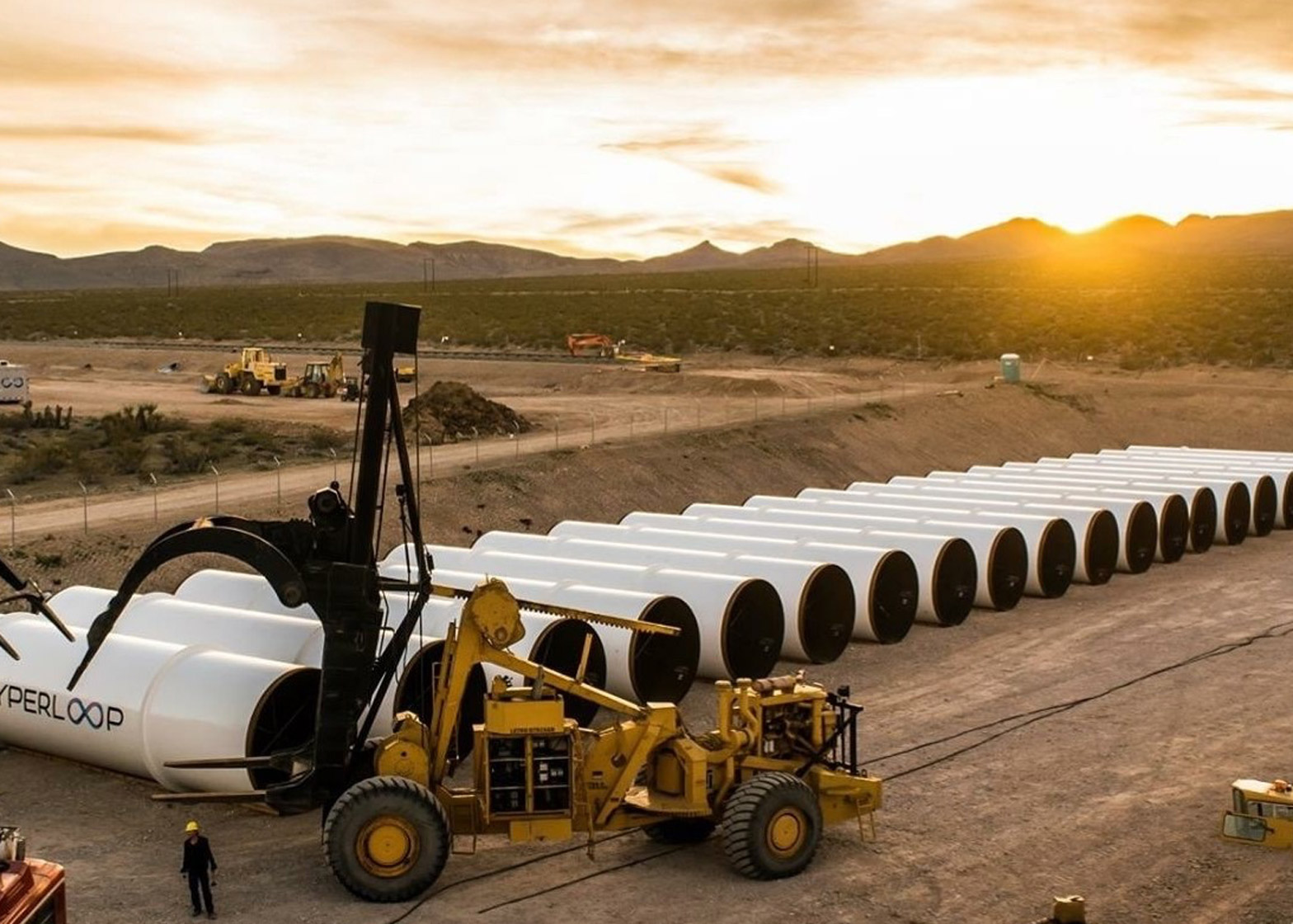 Hyperloop One project undergoes air propulsion test in the Nevada desert