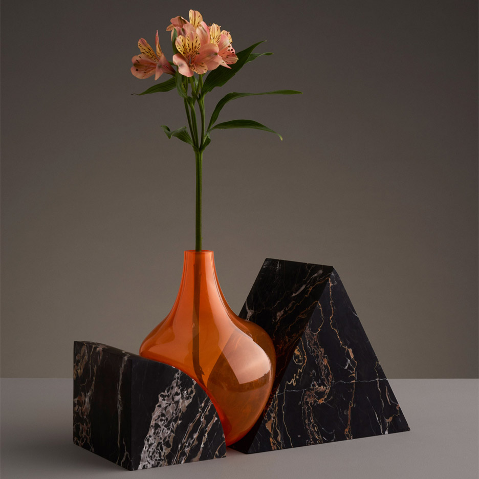 Indefinite Vase range designed by Erik Olovsson and EO Design emphasises the contrast between geometric lines and fluidity