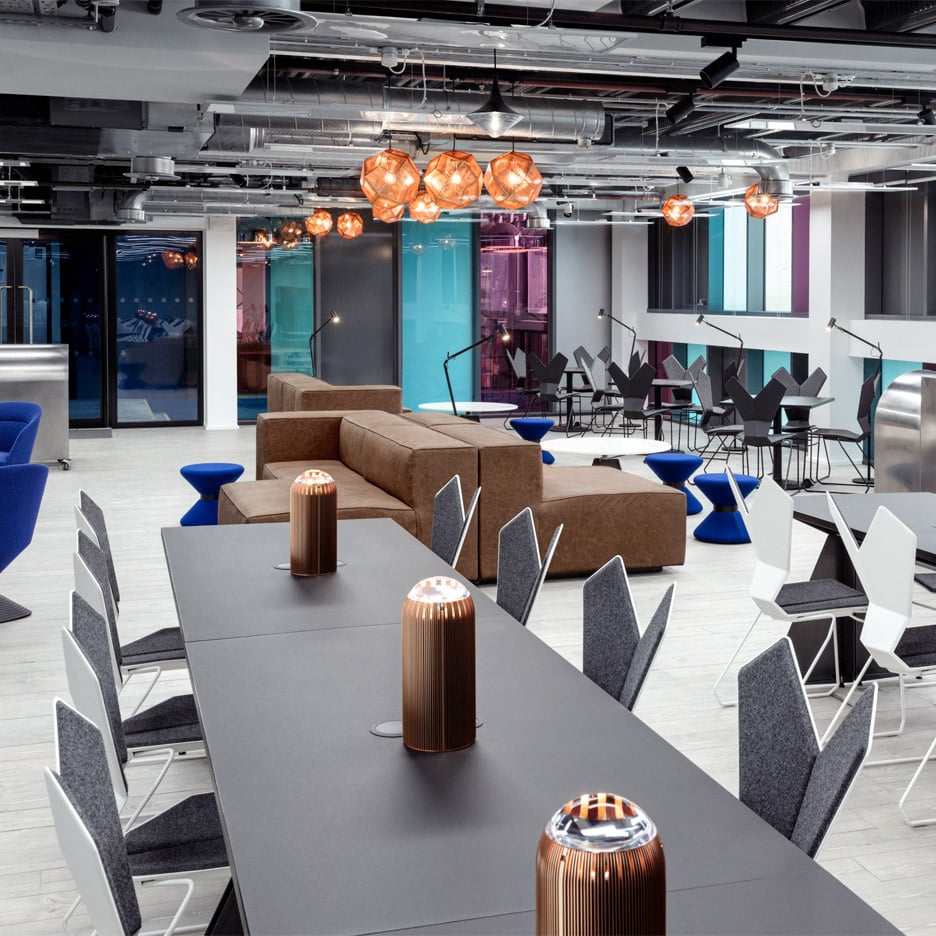 Atrium co-working space by Tom Dixon and Design Research Studio in London, UK
