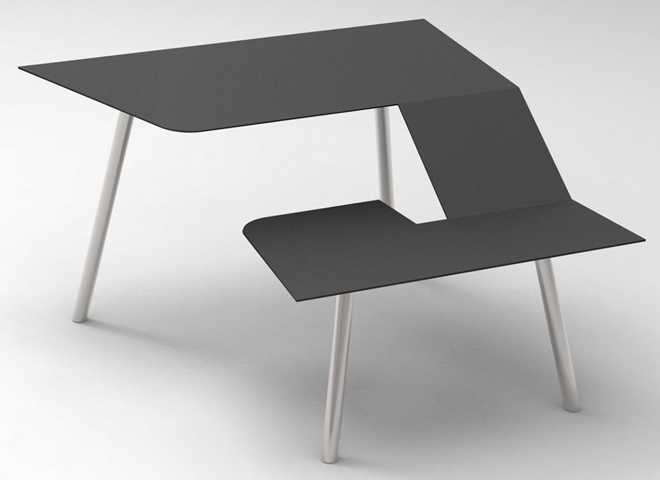The Last Writing Desk designed by Frans Willigers is a chair and desk hybrid