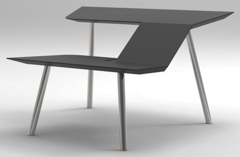 The Last Writing Desk designed by Frans Willigers is a chair and desk hybrid
