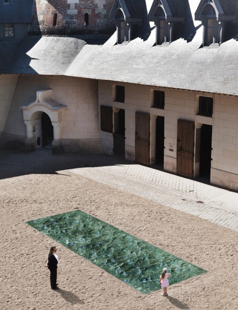 Mathieu Lehanneur creates pool of marble for French chateau