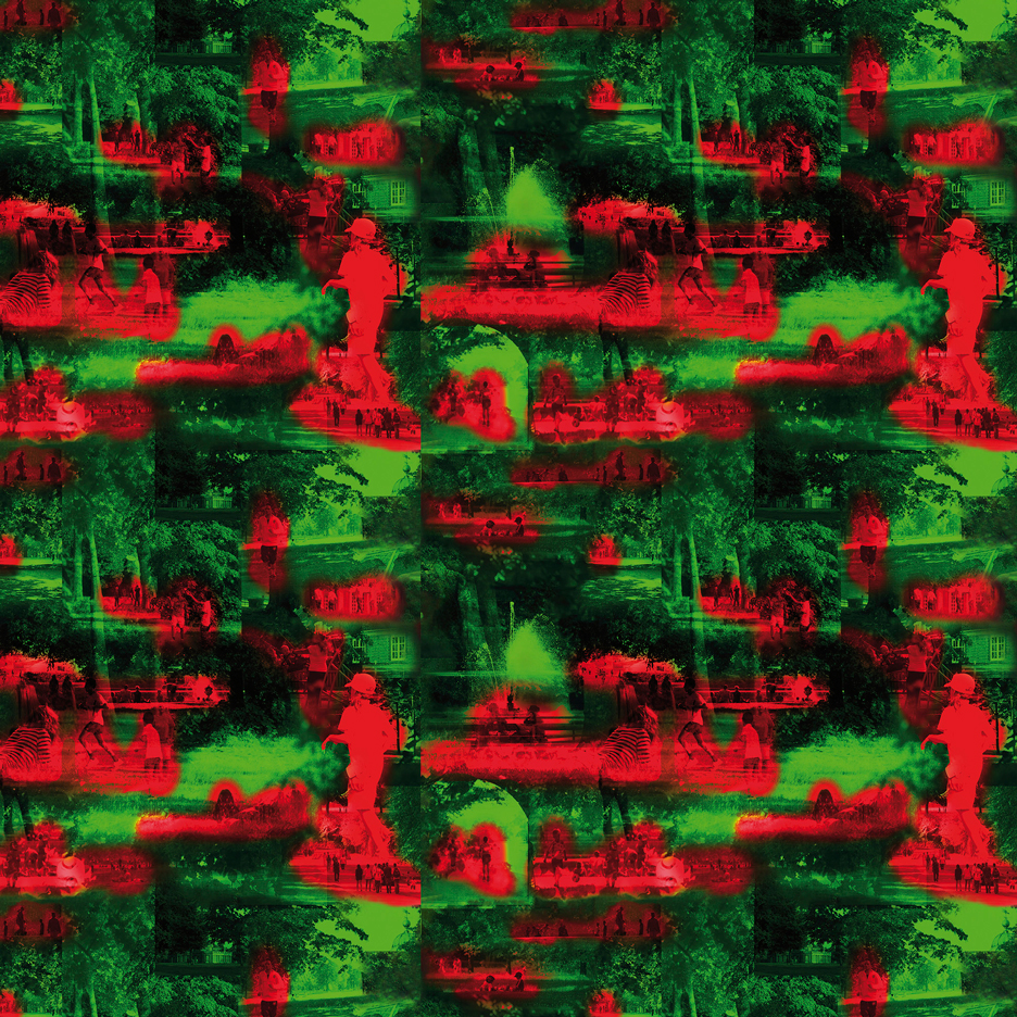 Jean Nouvel designs red and green wallpaper for the Summer Hours range by Maharam