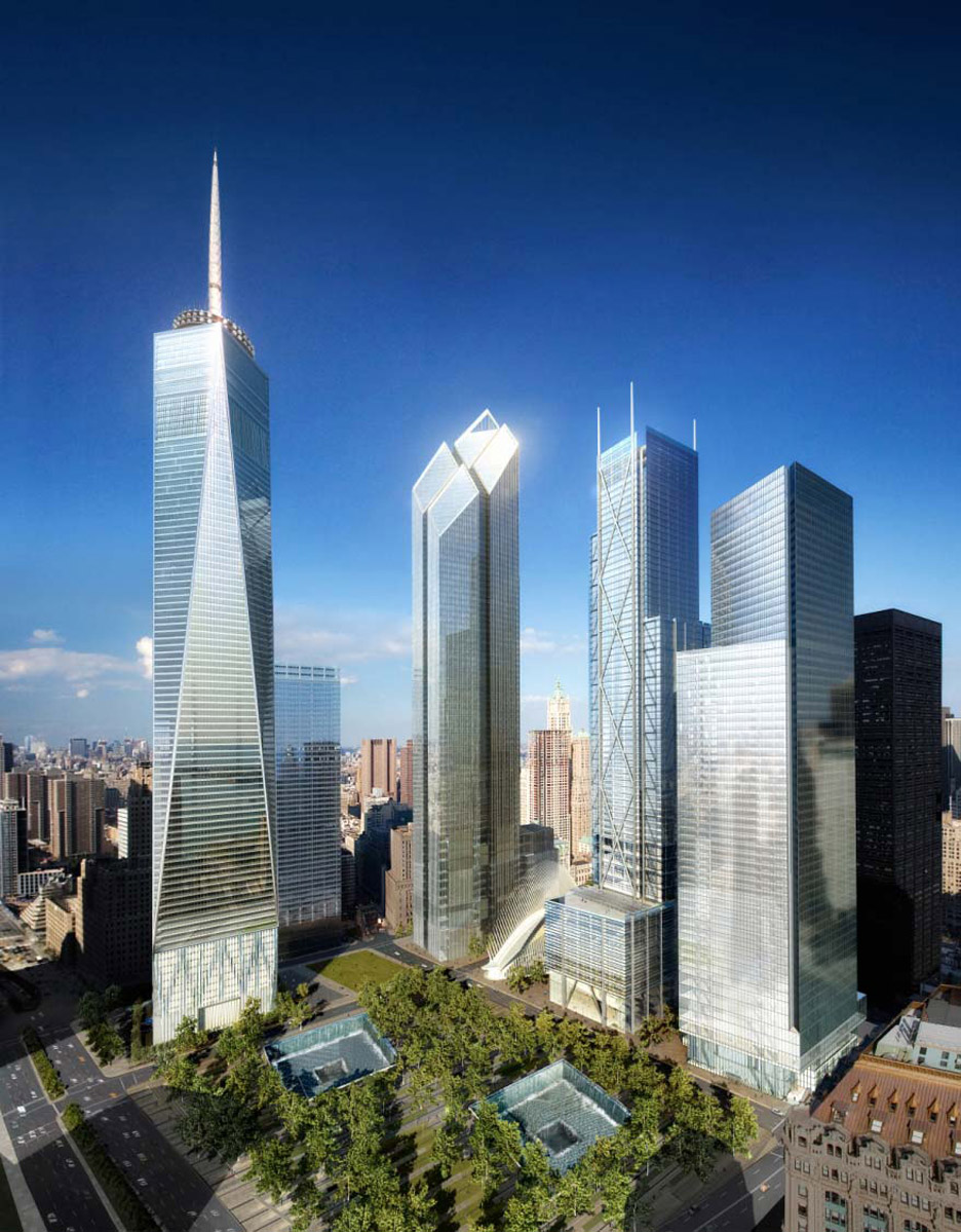 Foster and Partners 2 World Trade Center proposal in New York, USA