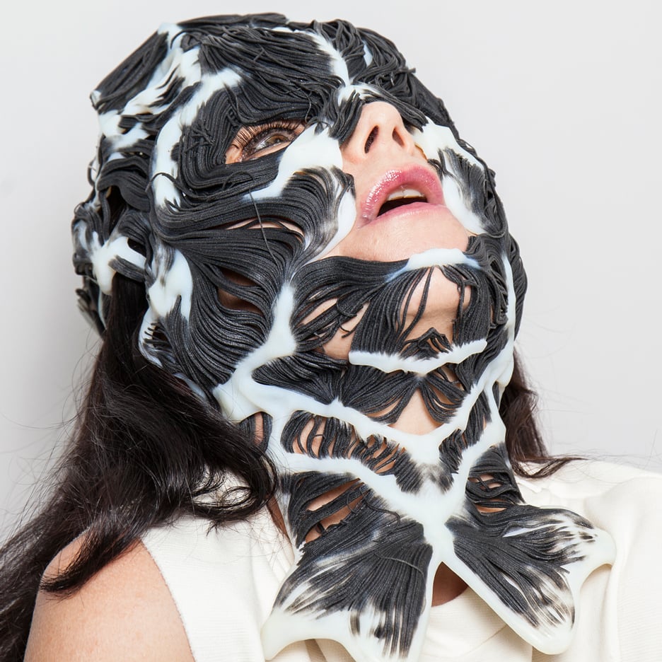 Björk unveils 3D-printed mask based on her musculoskeletal system