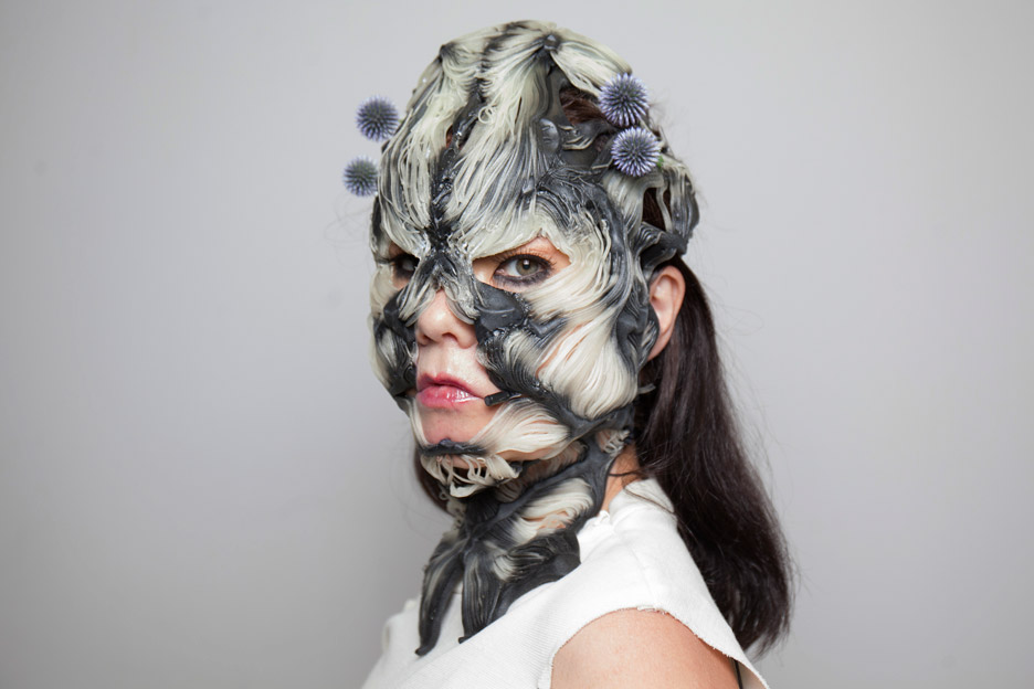 Bjork teams up with designer Neri Oxman to create a 3D printed mask