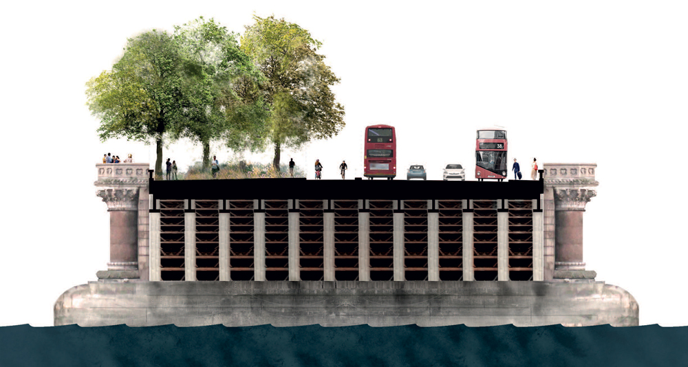Allies and Morrison proposes alternative Garden Bridge at existing Blackfriars crossing