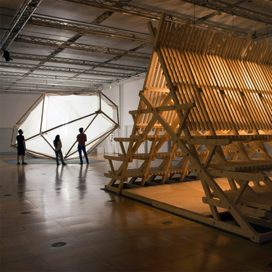 Atelier Bow-Wow and Didier Faustino create glowing wooden shelters for Paris exhibition