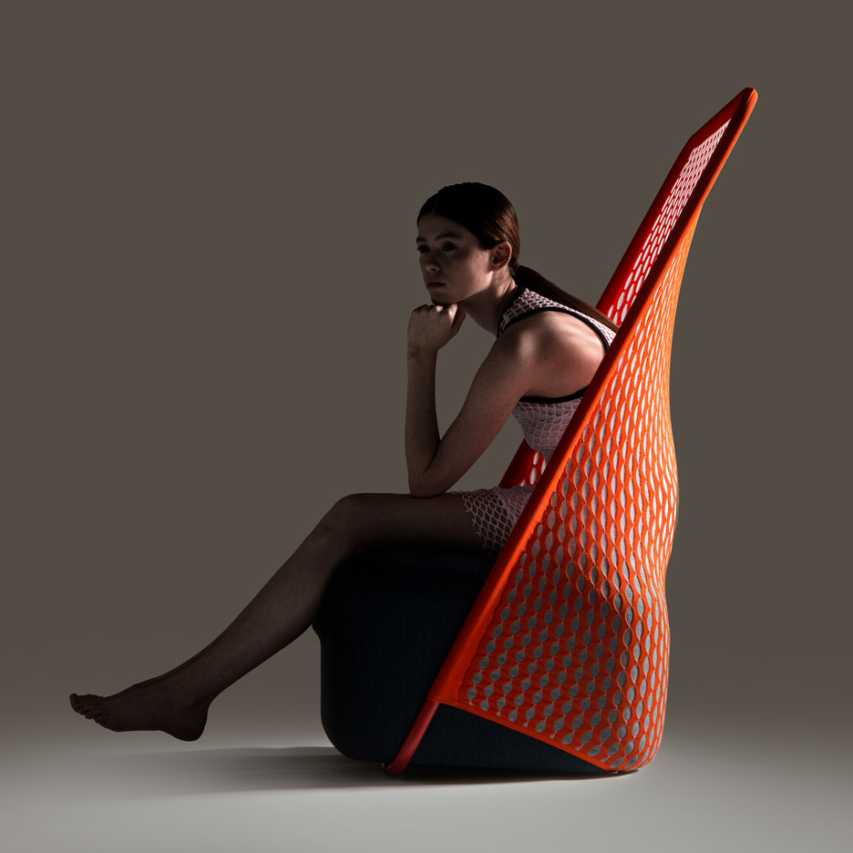 Benjamin Hubert's Layer expands Cradle chair collection for Moroso with knitted mesh backs