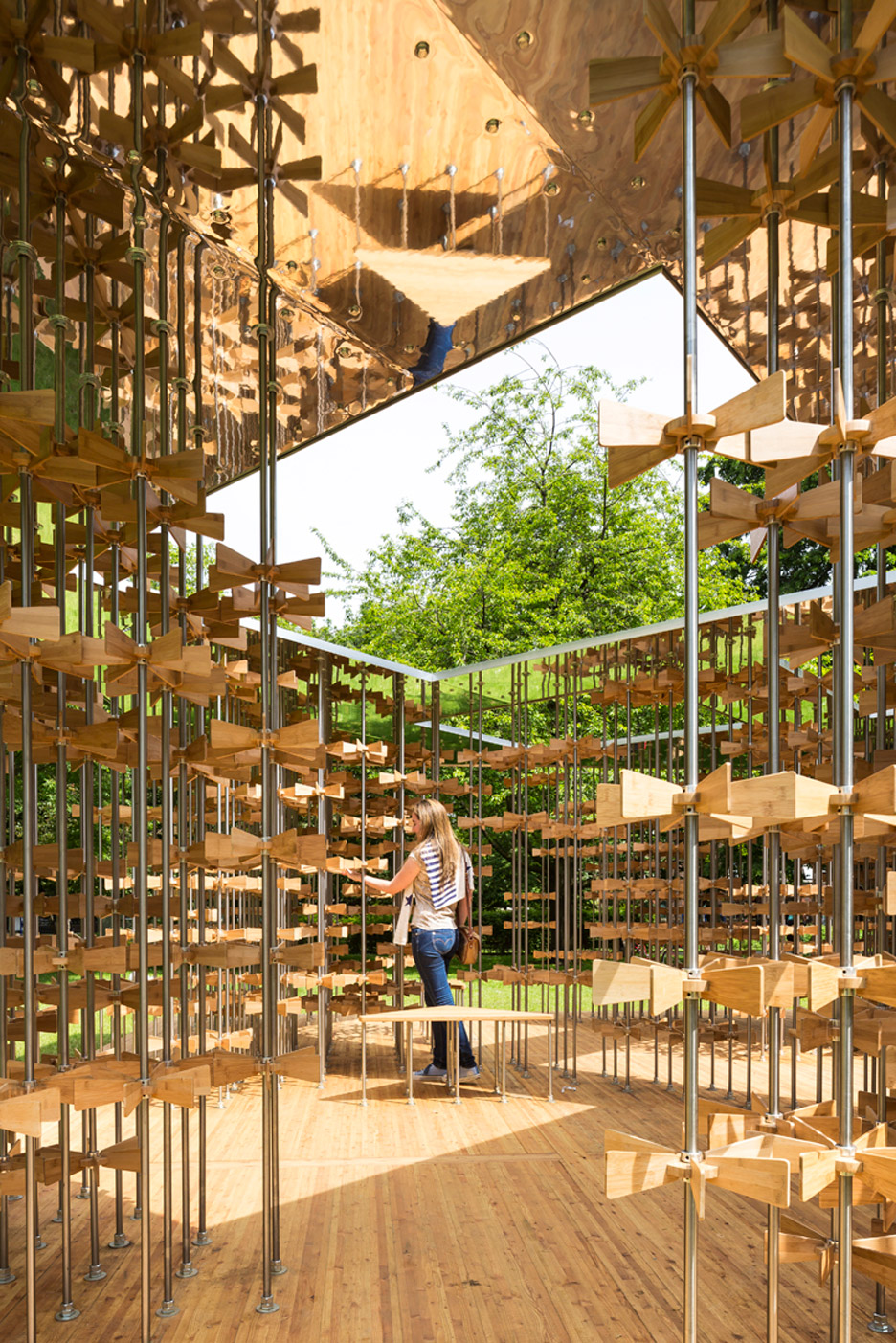 This years Triumph Pavilion by Five Line Projects is based on the theme Energy