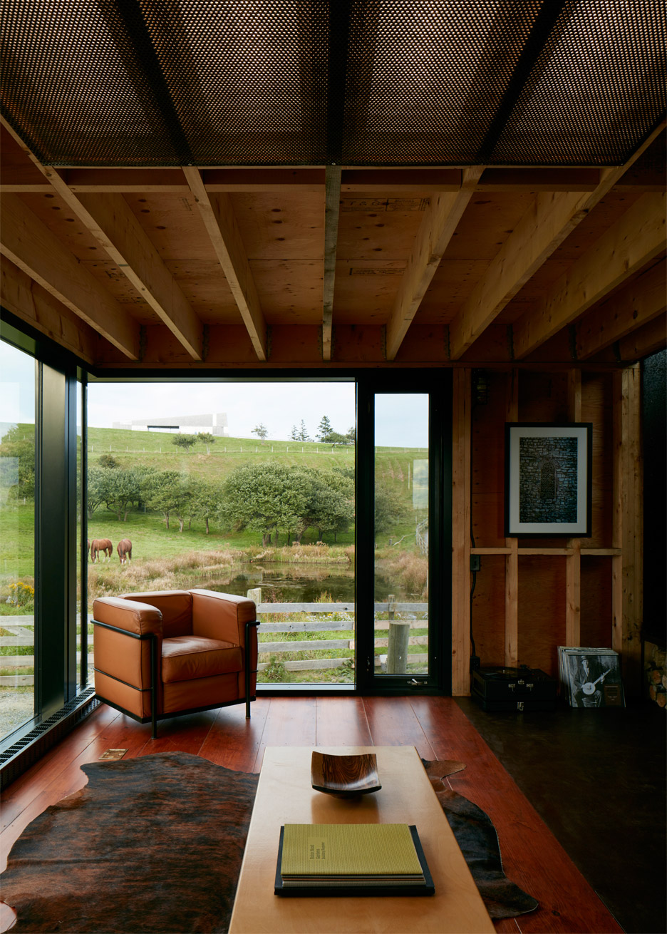 Enough house weathering steel cabin in Nova Scotia by Brian Mackay Lyons