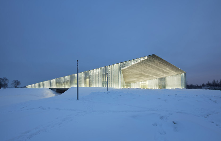Estonian National Museum by DGT appears to take off from the end of a disused runway