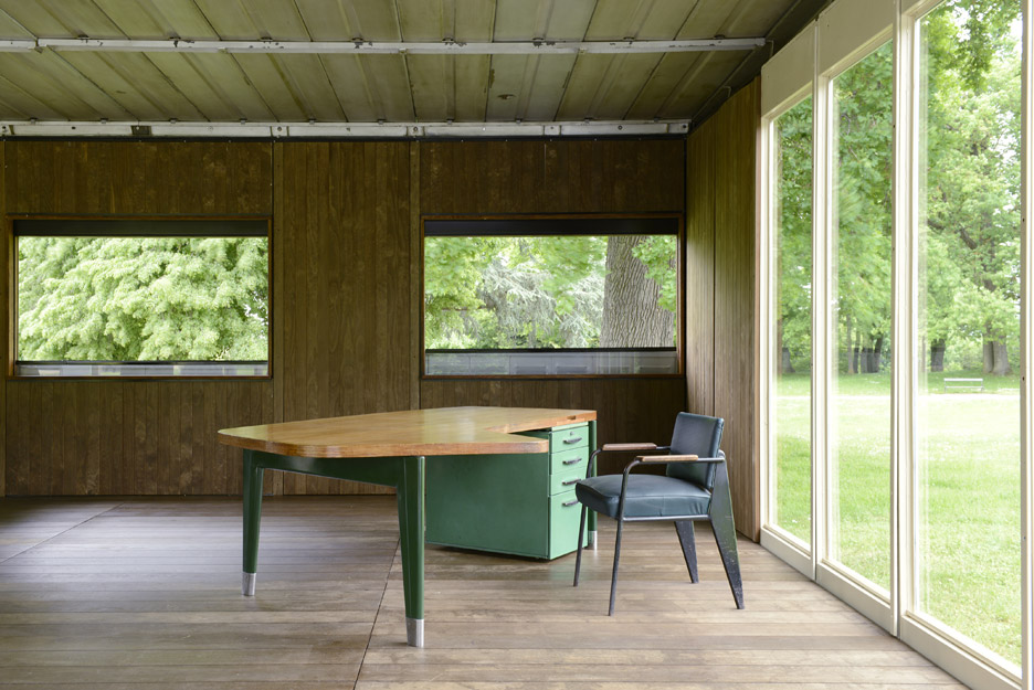 Jean Prouvé's demountable office on display at Design Miami/Basel