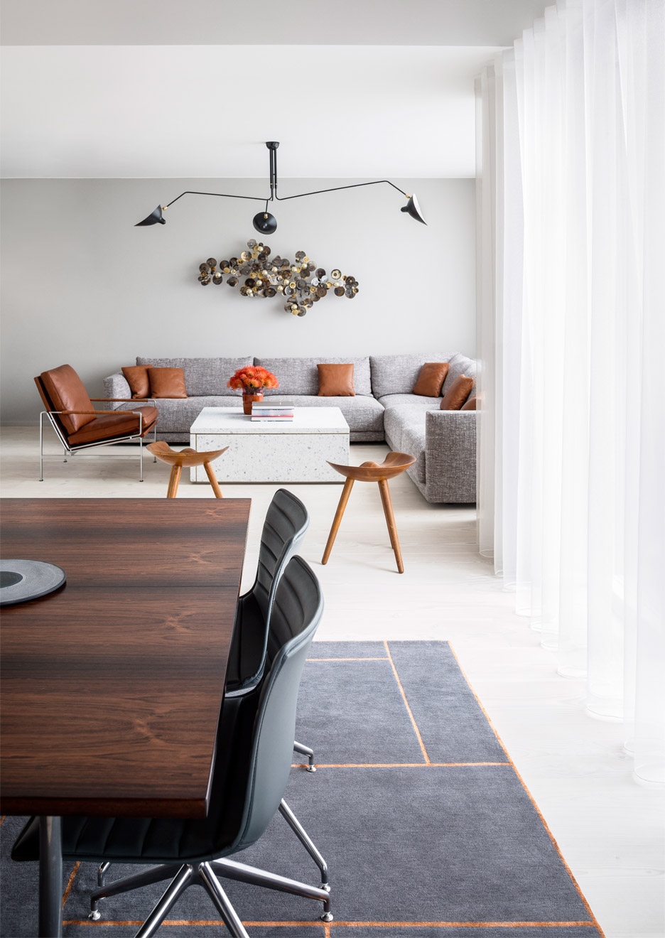 Studio David Thulstrup avoids Scandinavian furniture in Copenhagen apartment design