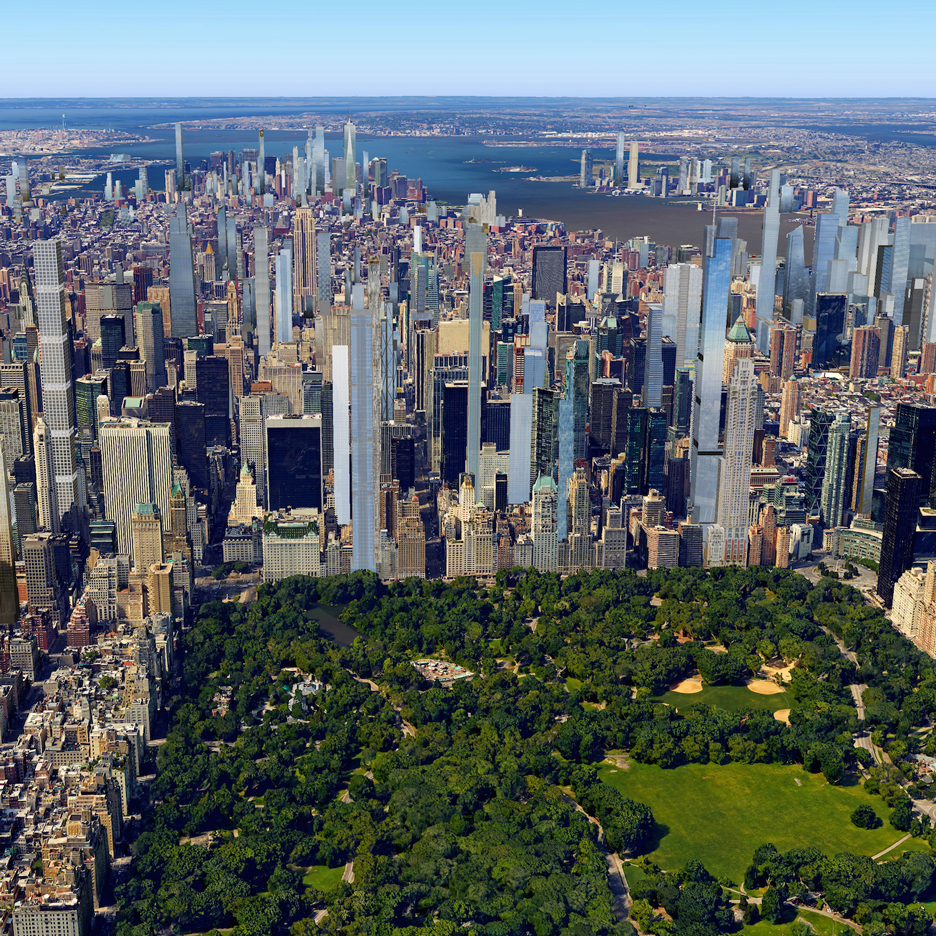 Visualisation of the New York skyline in 2020