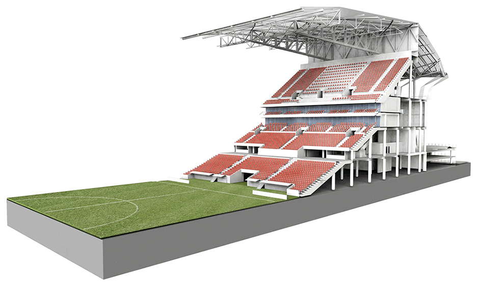 Parc Olympique Lyonnais by Populous in Lyon, France, stadium architecture for Euro 2016 
