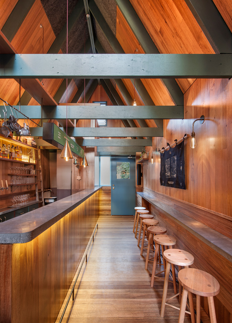 Pink Moon Saloon in Adelaide designed by Sans-Arc is a bar squeezed into a bin alley