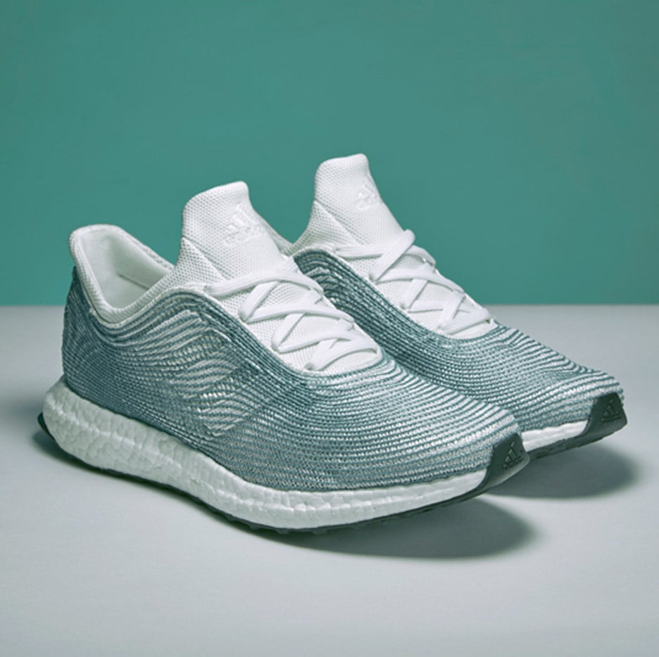 Adidas x Parley shoes made from 