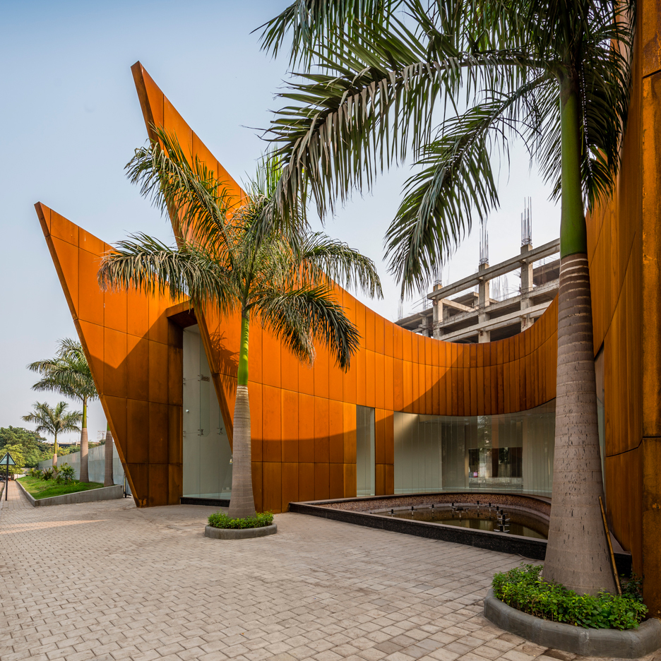 Sanjay Puri uses weathering steel to create layered facade for The Crescent office block