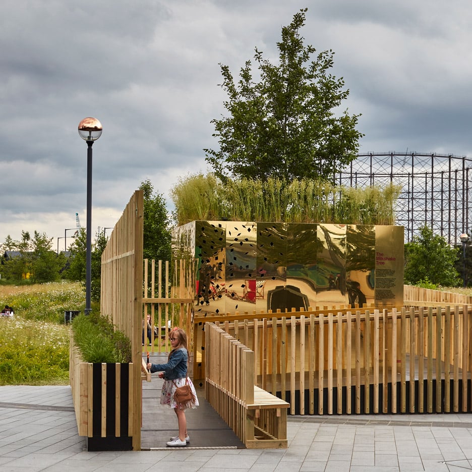 Xylophone-like pavilion built for London Festival of Architecture