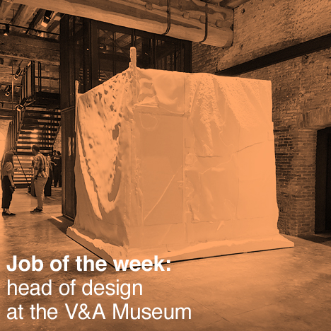 Job of the week: head of design at the V&A Museum