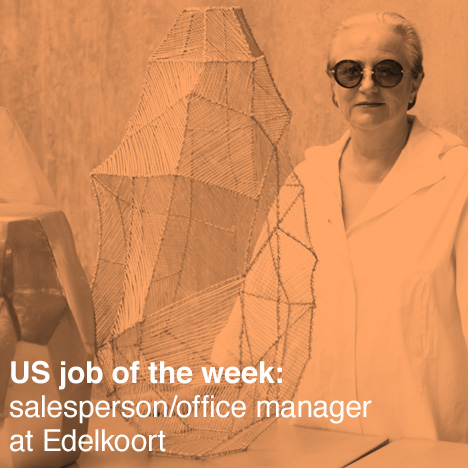 US job of the week: salesperson/office manager at Edelkoort