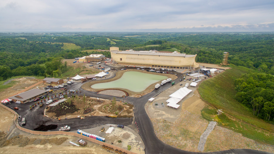 Troyer Group opens Noah's Ark theme park in Kentucky as flash floods hit the state