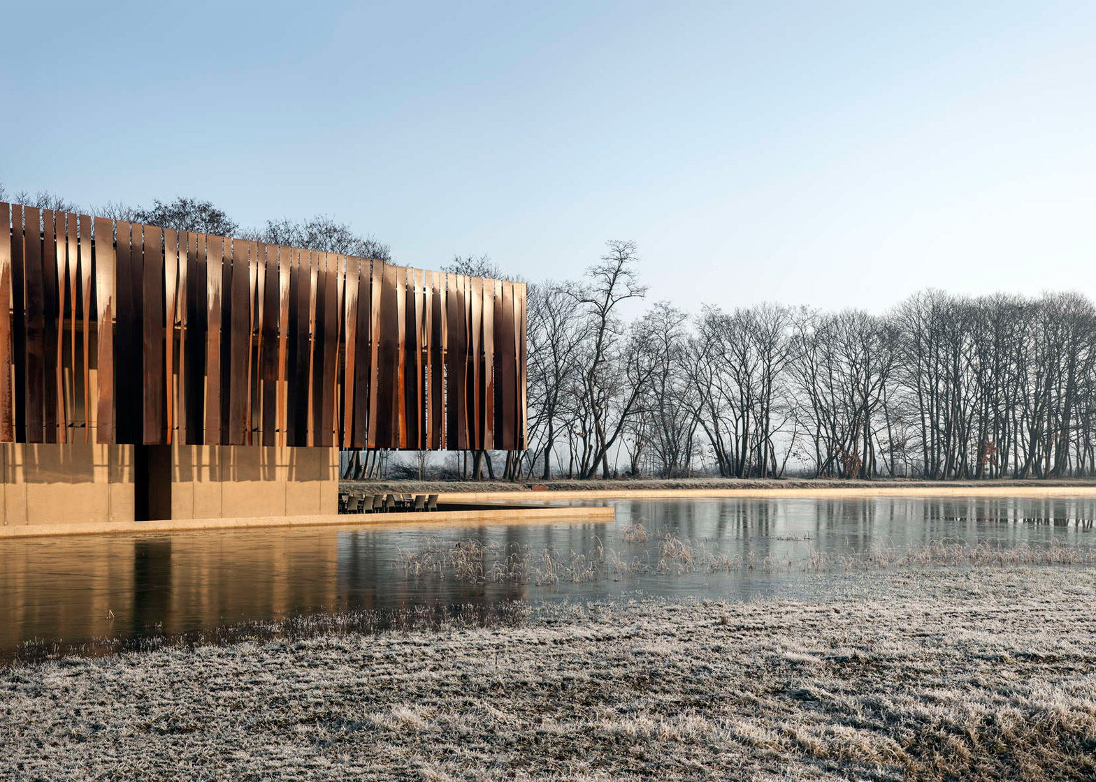 Crematorium Hofheide in Belgium by Coussée & Goris architecten and RCR Arquitectes