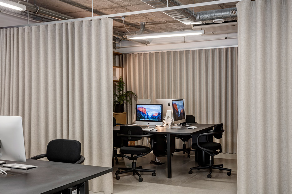 The Dezeen office in Hoxton, London designed by Pernilla Ohrstedt