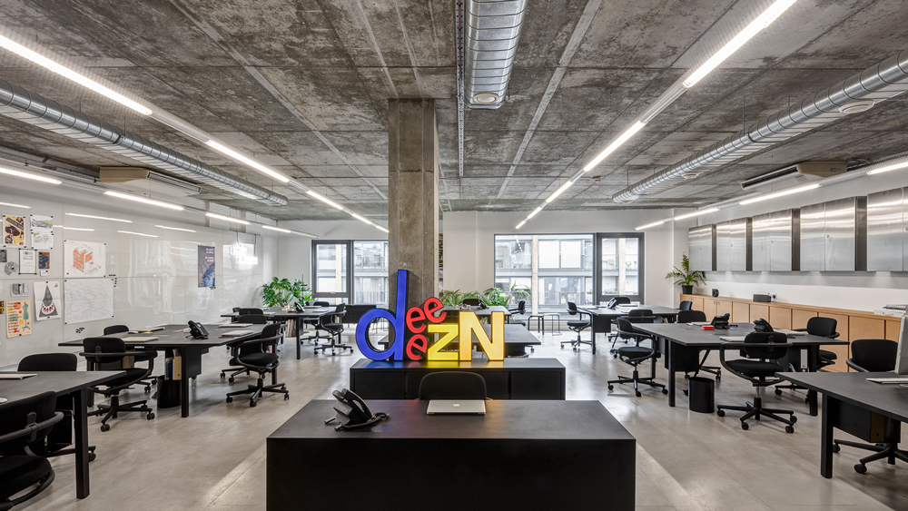 The Dezeen office in Hoxton, London designed by Pernilla Ohrstedt