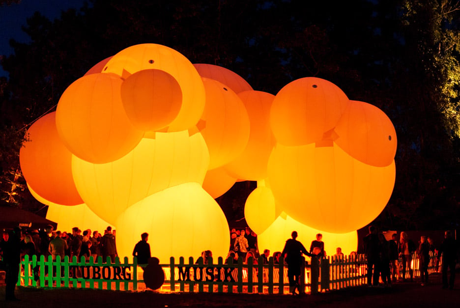 BIG creates inflatable pavilion at Roskilde Music Festival