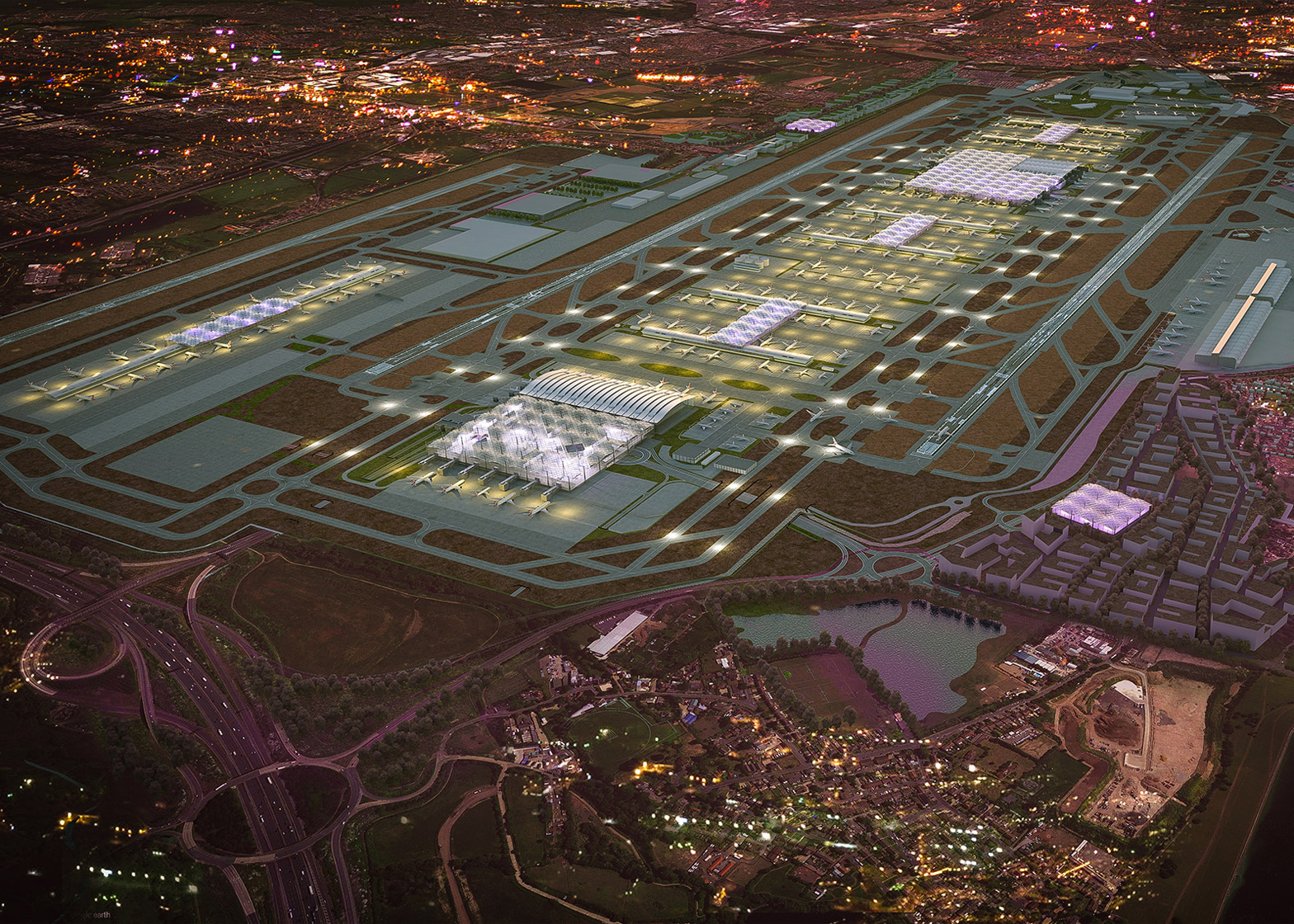 Grimshaw unveils vision to expand London's Heathrow Airport