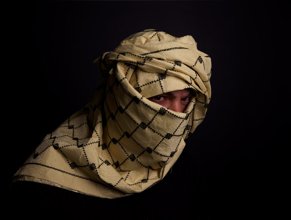 K29 Keffiyeh bulletproof headscarf by Salim Al-Kadi