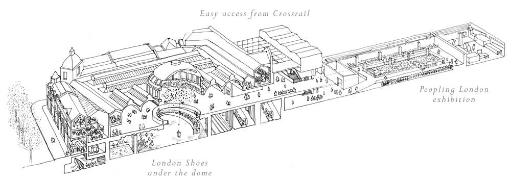 museum-of-london-stanton-williams-asif-khan-winners-competition-west-smithfield-dome-underground_dezeen_diagram1