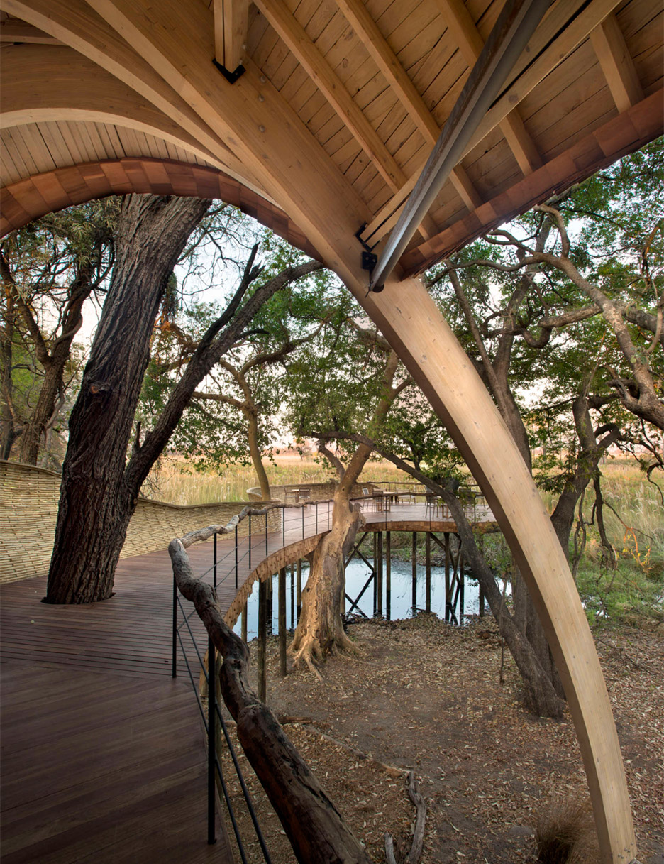 Sandibe Okavango Safari Lodge in Botswana by Nicholas Plewman Architects and Michaelis Boyd