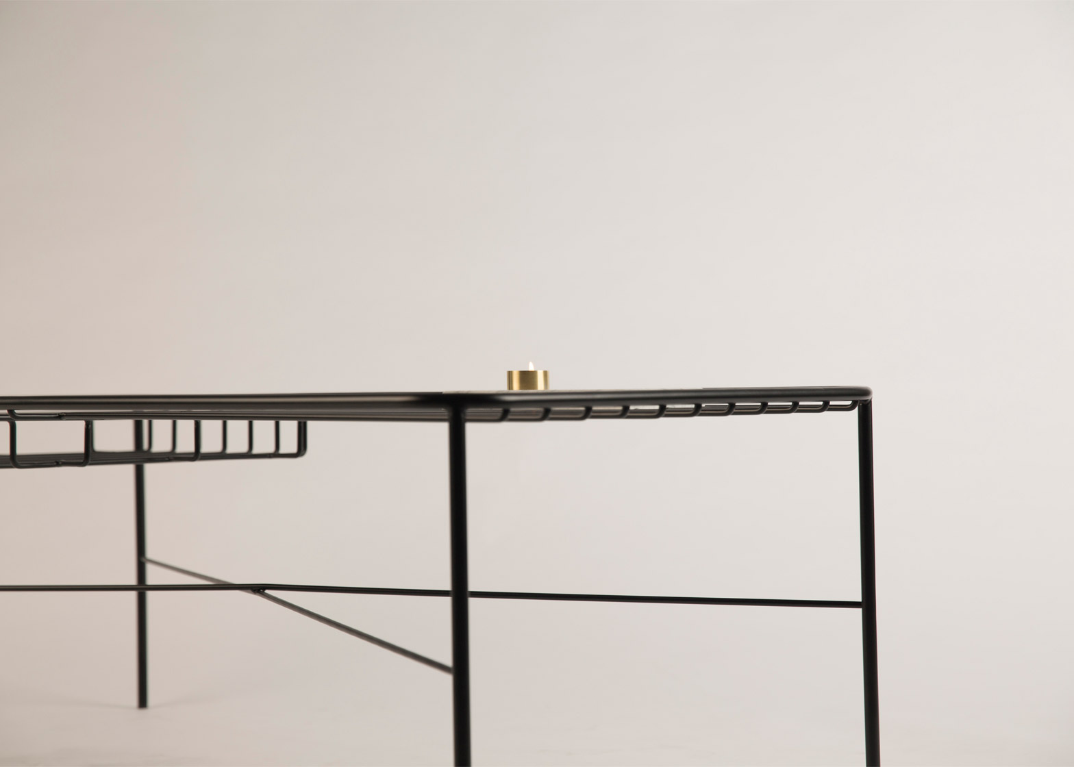 Alpina furniture by Ries is made from minimal steel shapes